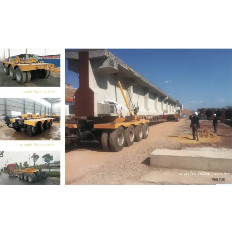12.4m 3-axle flatbed semi trailer