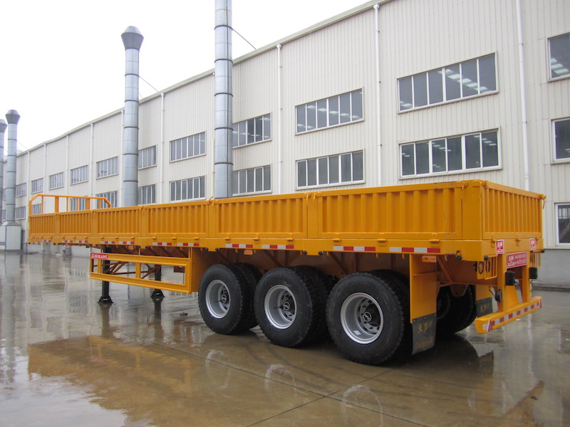 3 axles dropside semi trailer