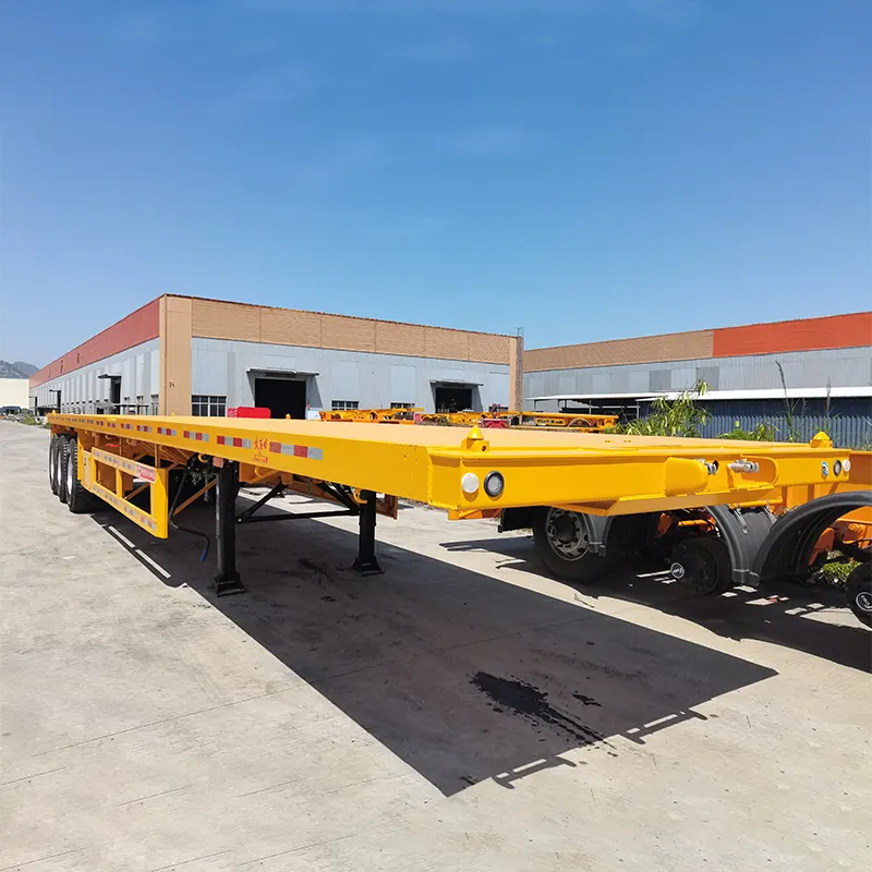 30ft 2-axle flatbed semi trailer na may FUWA 13T axle