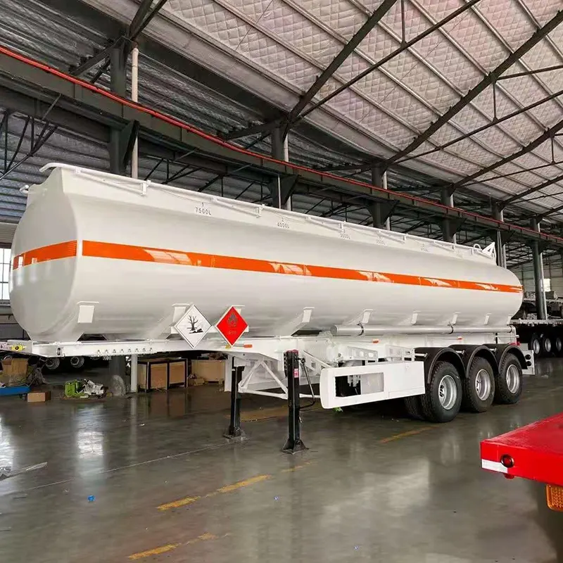 40000l Carbon Steel Oil Tanker Semi Trailer na may 4 na Compartment