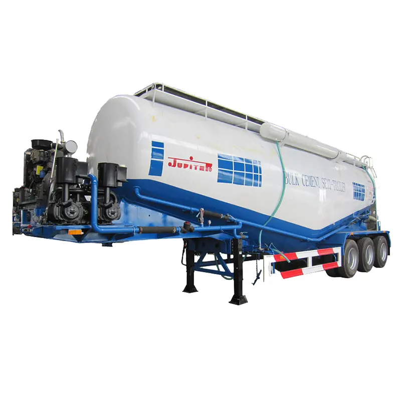 40cbm Bulk Cement Tank Semi Trailer na may Air Compressor