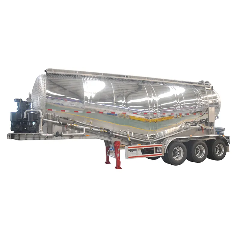 40cbm Bulk Cement Tanker Semi Trailer na may 42kw Power System