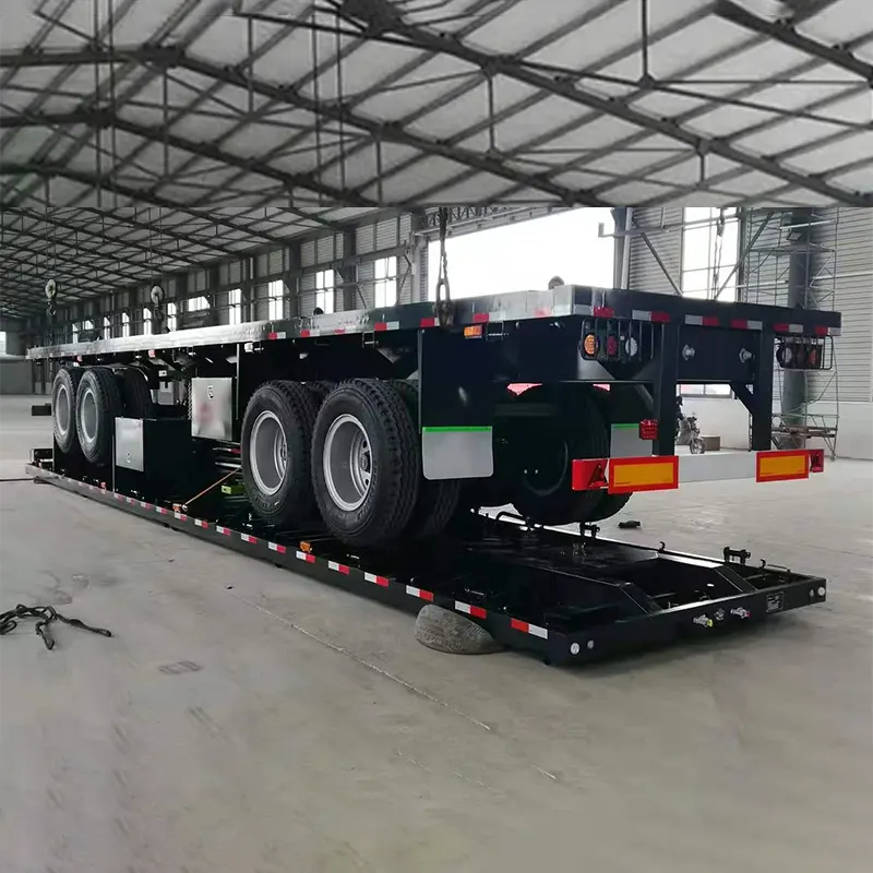 40ft 3-axle flatbed semi trailer na may FUWA 13T axle