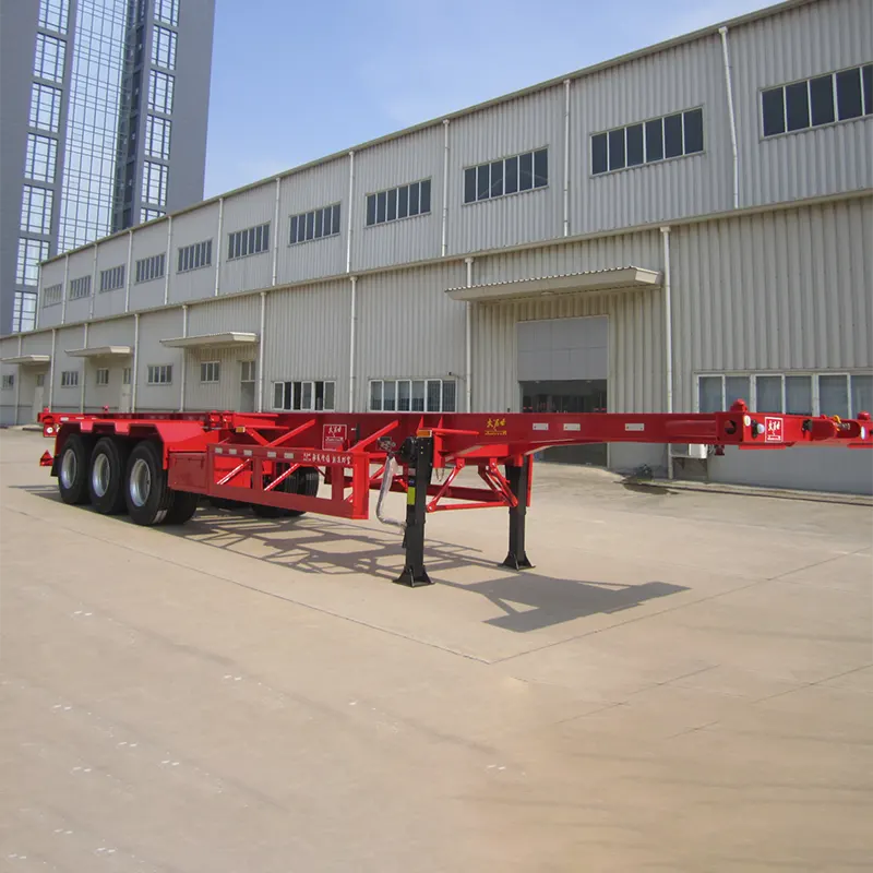 40ft 3-axle skeleton semi trailer na may JOST 2 inch King Pin