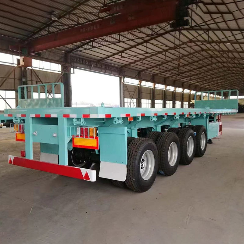 40ft 4 Axles Flatbed Semi Trailer na may BPW 13T Axle