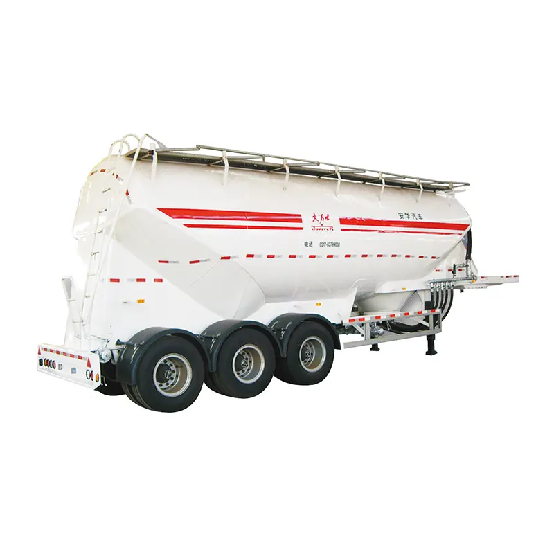 45cbm Bulk Cement Silo Tanker Semi Trailer V Type na may 42kw Power System