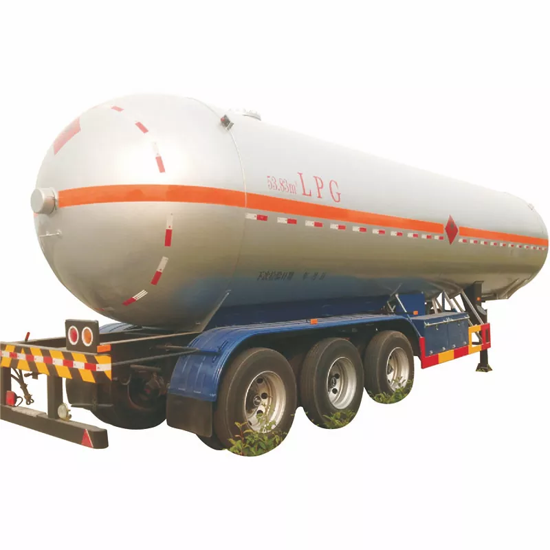 50cbm 3 Axles Lpg Tank Semitrailer na may 50cbm Capacity Fuwa Axle