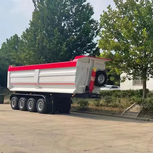 Dump semi trailer