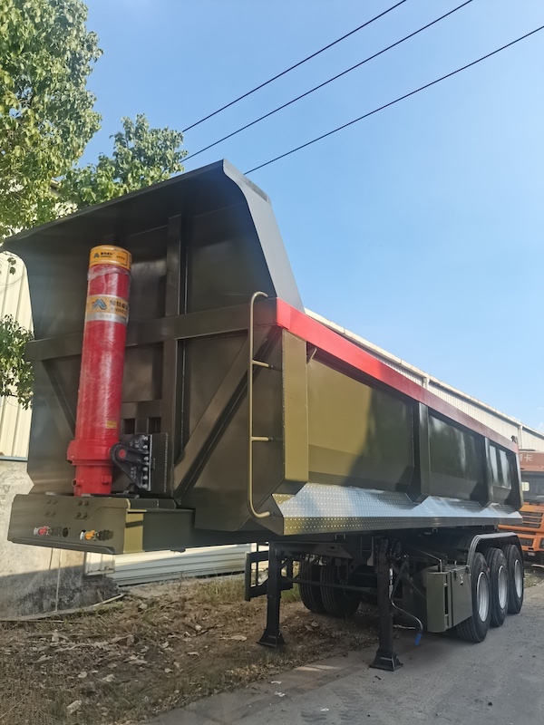 Heavy Duty 3 Axles U Shape Dumper Semi Trailer na may FUWA Axle Hyva Hydraulic system