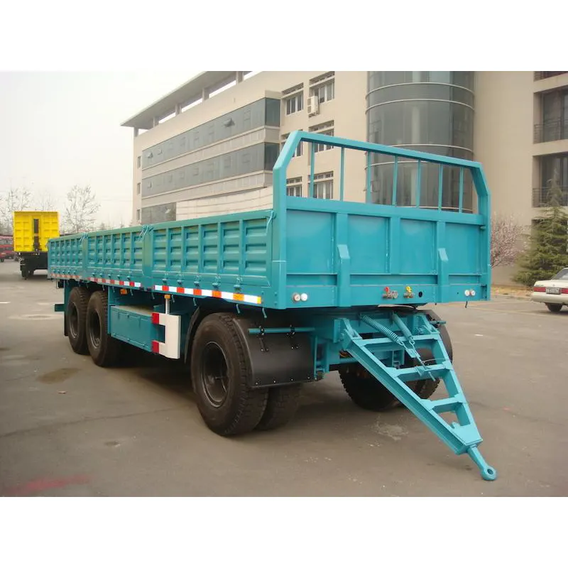 Tri-axle Dropside Drawbar Trailer para sa Bulk Cargo